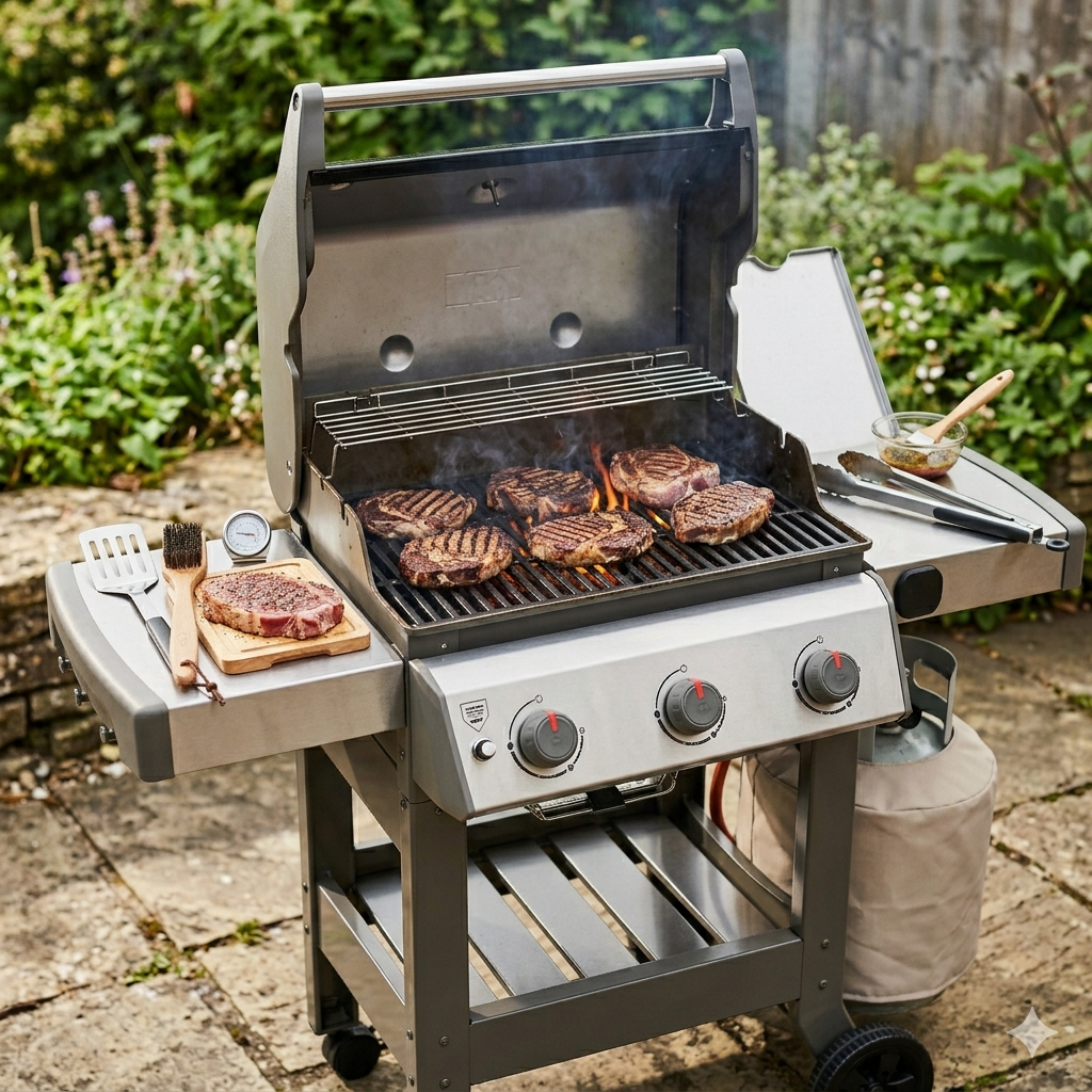 High-Performance Three-Burner Gas Grill
