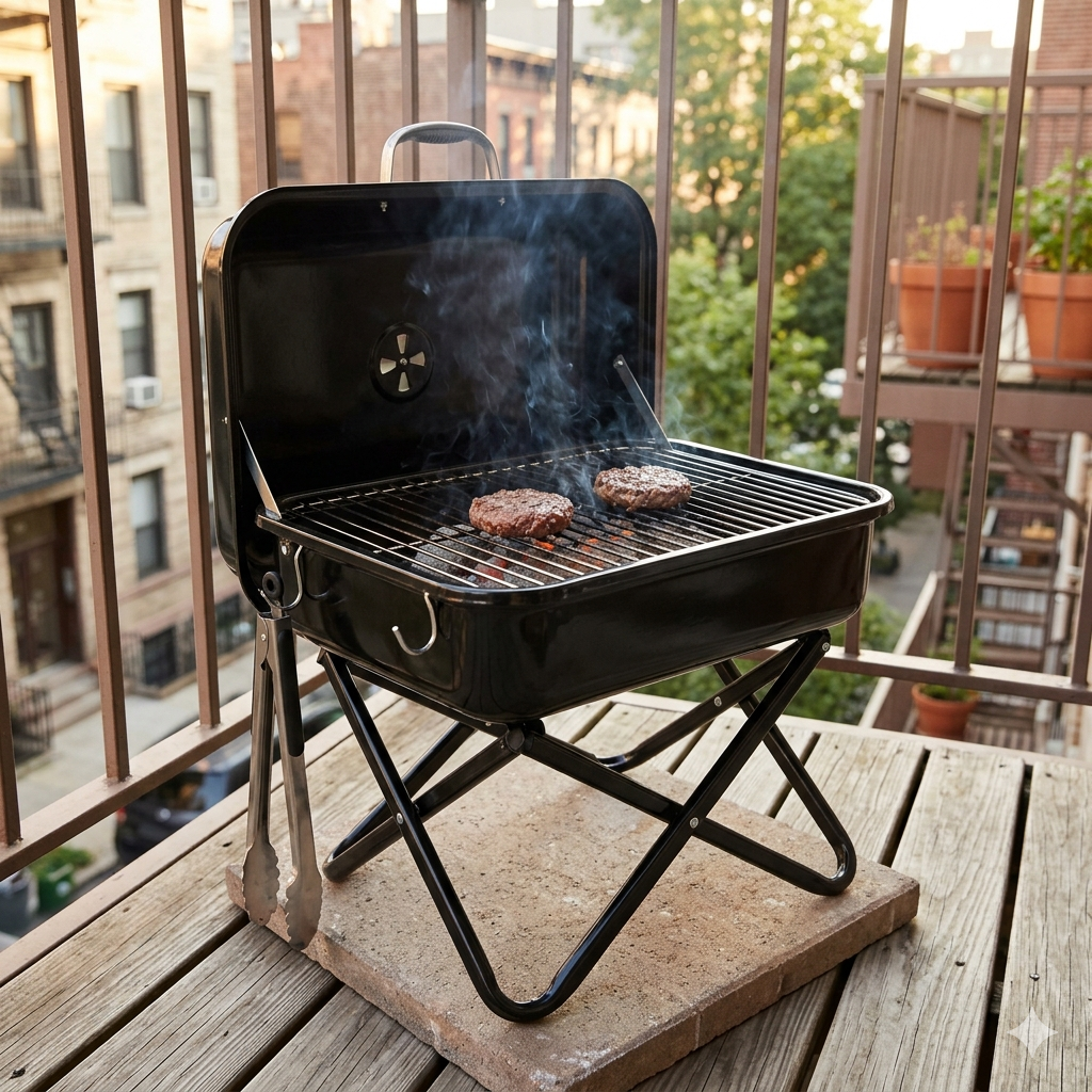 Compact Portable Charcoal Grill